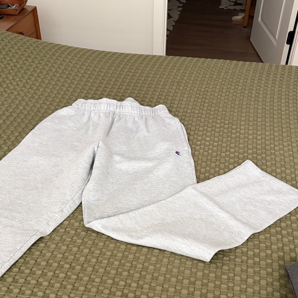 Champion Light Gray Sweatpants - Cozy Everyday Bottoms